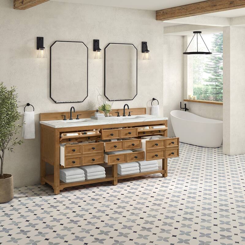 James Martin Vanities 505-V72-FENC Malibu 72" Free Standing Double