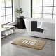 preview thumbnail 39 of 59, Jean Pierre Novelty Cotton Bath Rug - 21"x34" - "His" & "Hers" His - Linen
