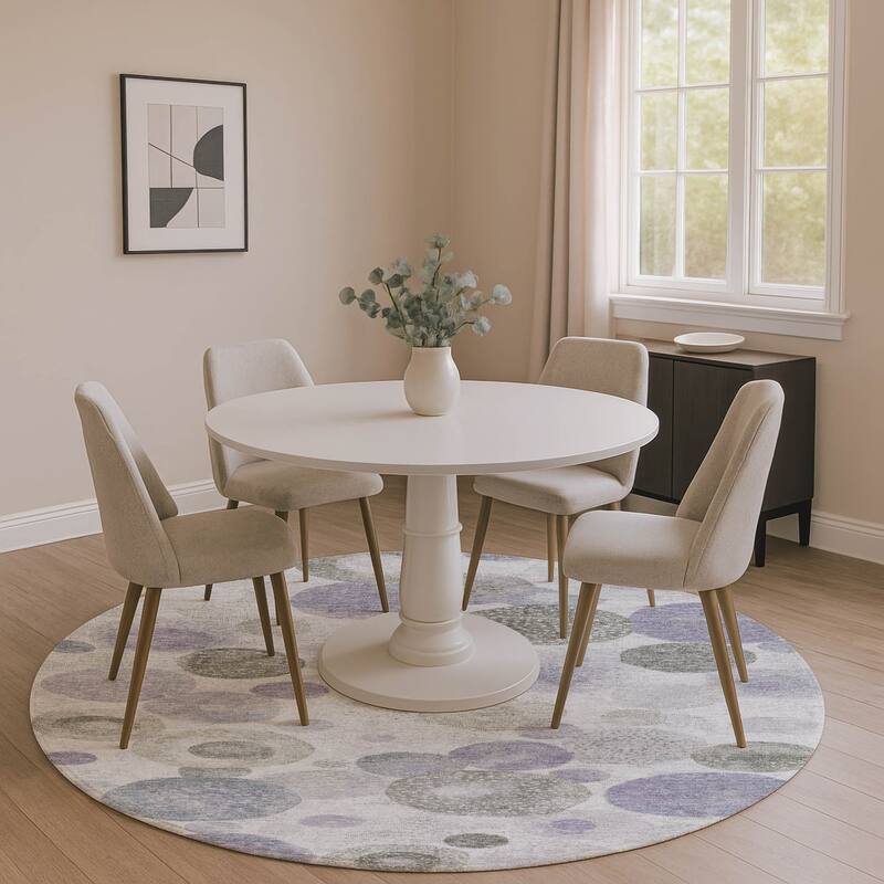 Premium Washable Super Soft Mayfield Rug - Lavender - 8' x 8'