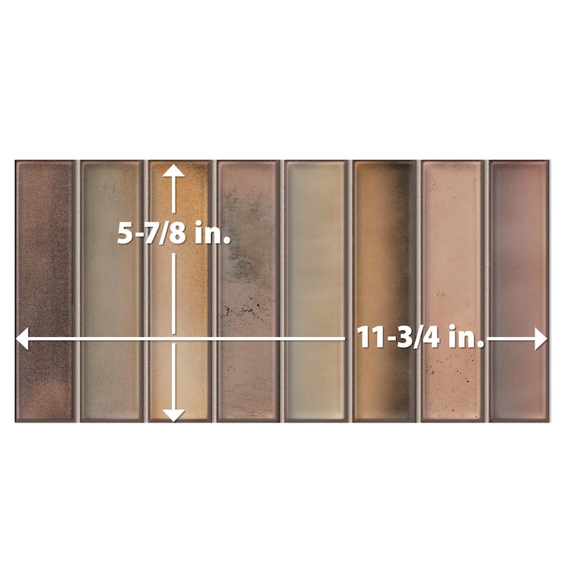 Merola Tile Borealis Garnet 5-7/8" x 11-3/4" Ceramic Wall Tile