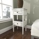preview thumbnail 16 of 56, Brown Wood Storage Bench with Upholstered Seat - 42 x 15 x 20 16 x 12 x 29 - White - Accent Table