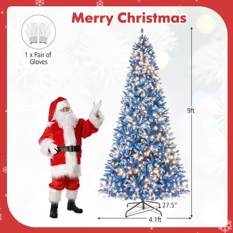Costway 6/7/8/9 FT Artificial Christmas Tree, with 270/340/420/520 - See Details