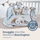 preview thumbnail 3 of 4, Bearington Baby Wee Waggles 8" x 7" Small Blue Puppy Security Blanket
