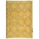preview thumbnail 4 of 3, SAFAVIEH Hand-knotted Moroccan Ivory Wool Rug 3' x 5' - Ivory/Light Blue - Rectangle