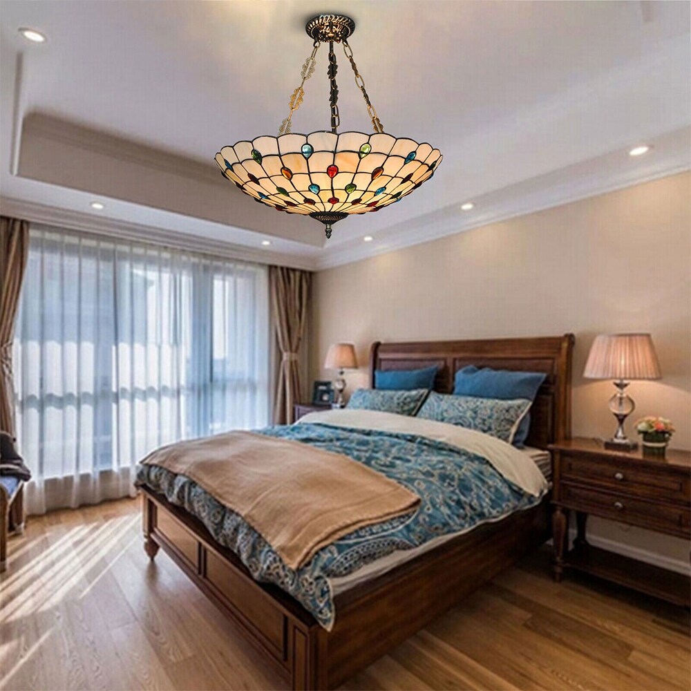 Large tiffany chandelier best sale