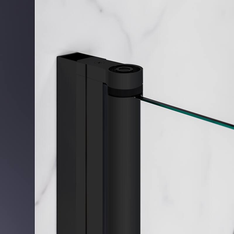 Elegant Adjustable Width Frameless Pivot Swing Shower Door with 1/4 inch Transparent Tempered by Certified Glass Door