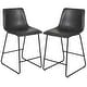 preview thumbnail 19 of 39, Upholstered Counter Height Modern Dining Stools (Set of 2)