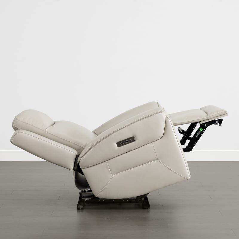 Spruce & Spring Dual Motors Genuine Leather Zero Gravity Recliner with Power Headrest