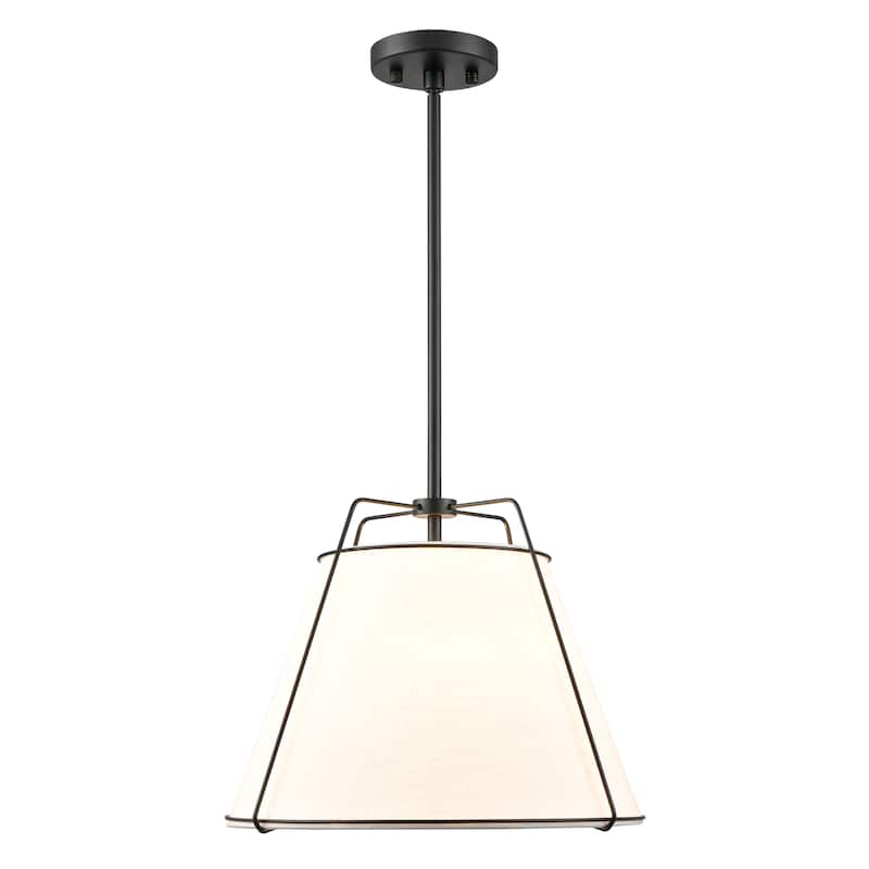 Light Society Lise 15" Chandelier - Black/White