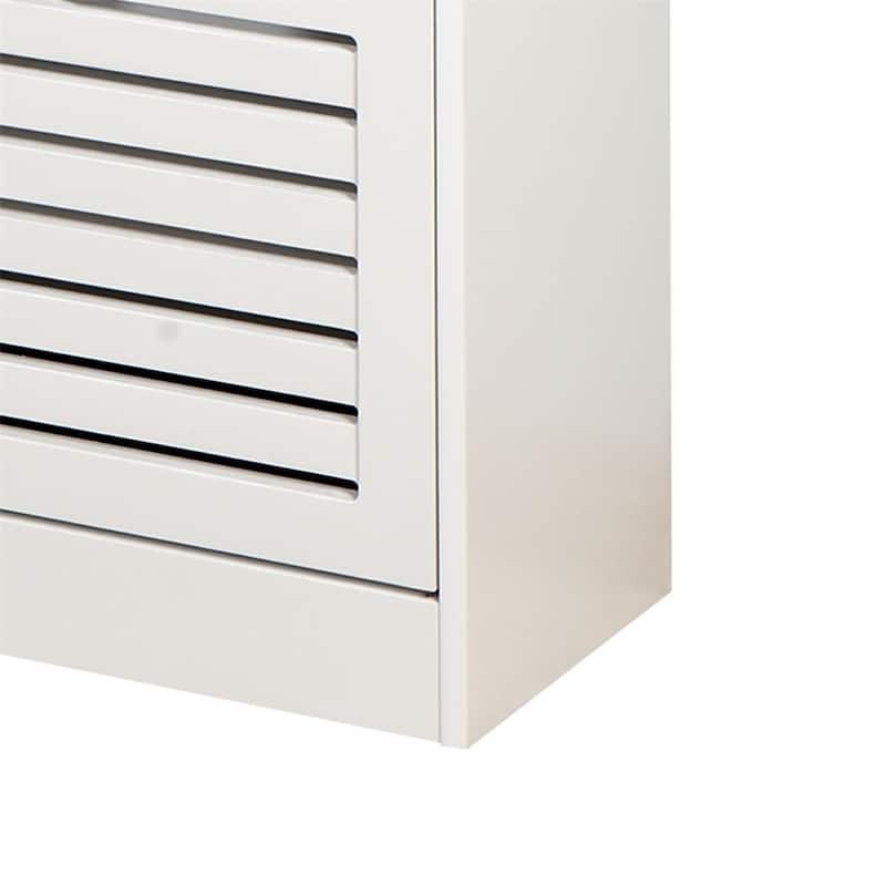 Modern Stylish Wooden Shoe Storage Cabinet, White