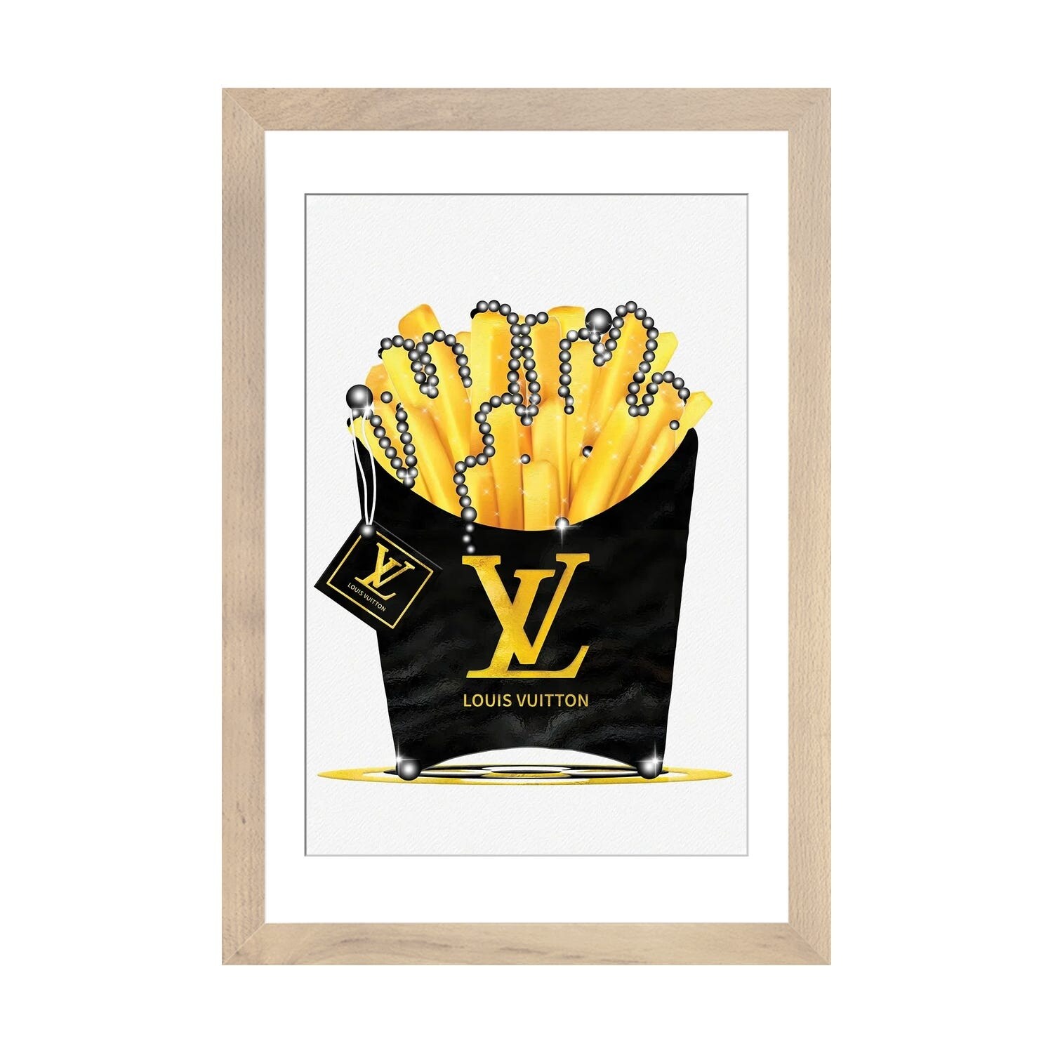 Fashion Fries Poster - Louis Vuitton fries 