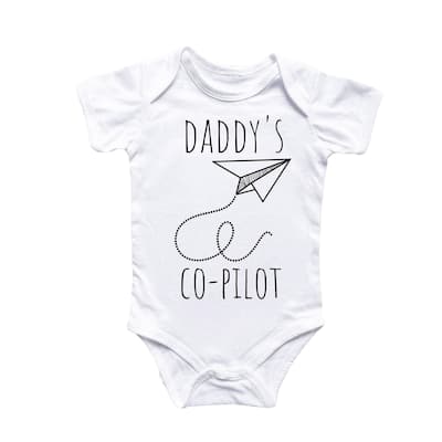 Copilot Pilot Airplane - Baby Boy Girl Clothes Infant Bodysuit Funny Cute Newborn