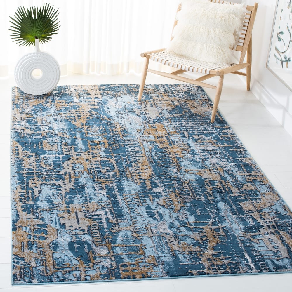 SAFAVIEH Lagoon Kerasoula Modern Abstract Rug