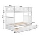 preview thumbnail 13 of 12, Columbia Twin over Twin Bunk Bed with Twin Trundle in White