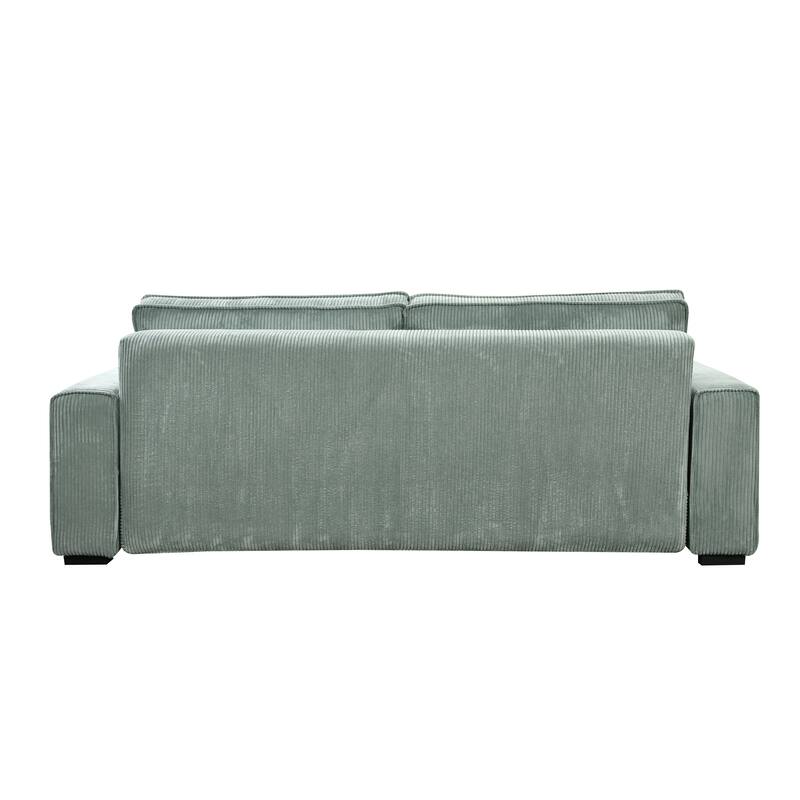 Roomfitters Large Sofa Bed with Storage, Modern 3 Seater Couch Furniture, Upholstered Back Sofa for Small Spaces