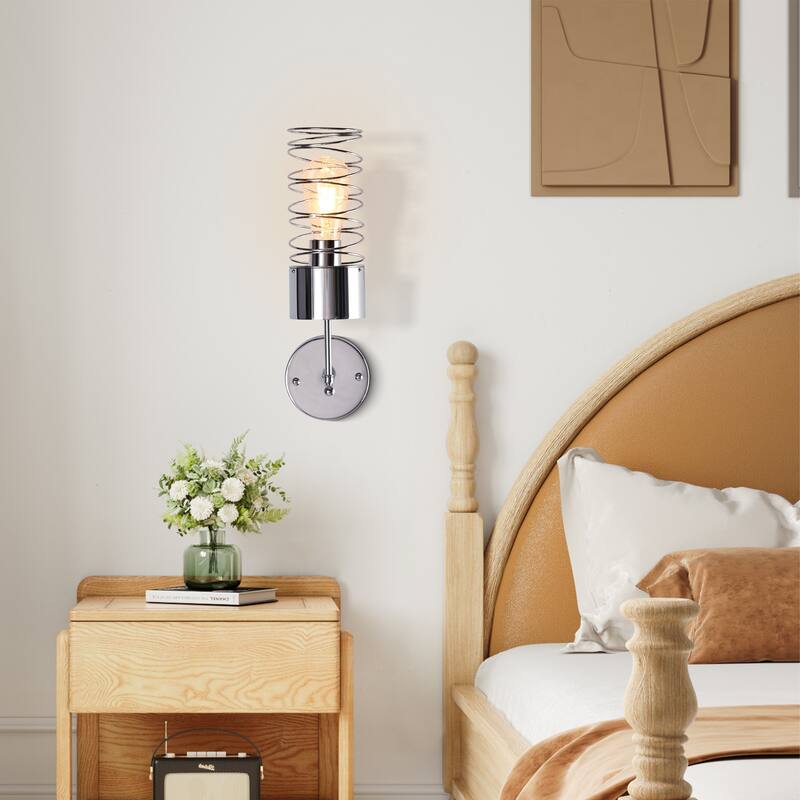 Bella Depot Wall Light Modern Metal Cage Sconce
