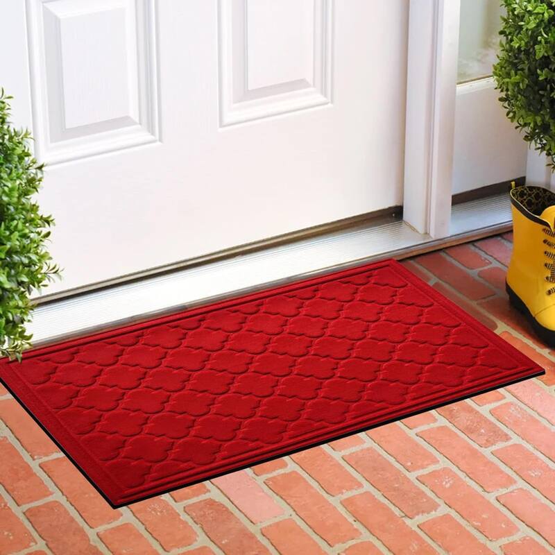 A1HC New All Weather Superior Dirt and Moisture Absorbing Polypropylene Door Mat with Non-Slip Backing for Inside Outside Use