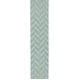preview thumbnail 11 of 46, Hand-Woven Ann Tone-on-Tone Zig-Zag Wool Rug 2' 3" x 12' - Blue