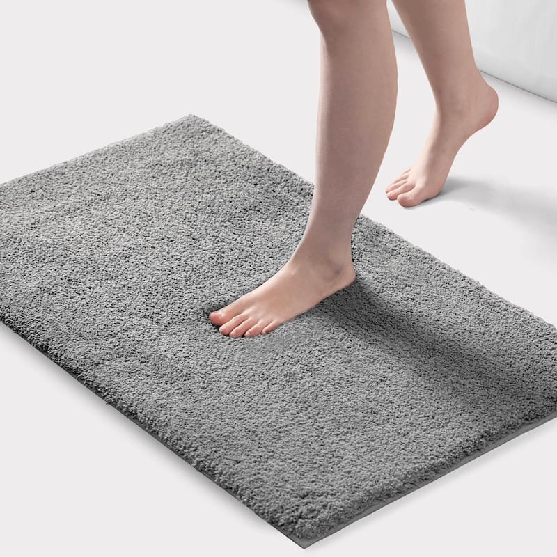 1PC 24x40" Bath Rug - Grey