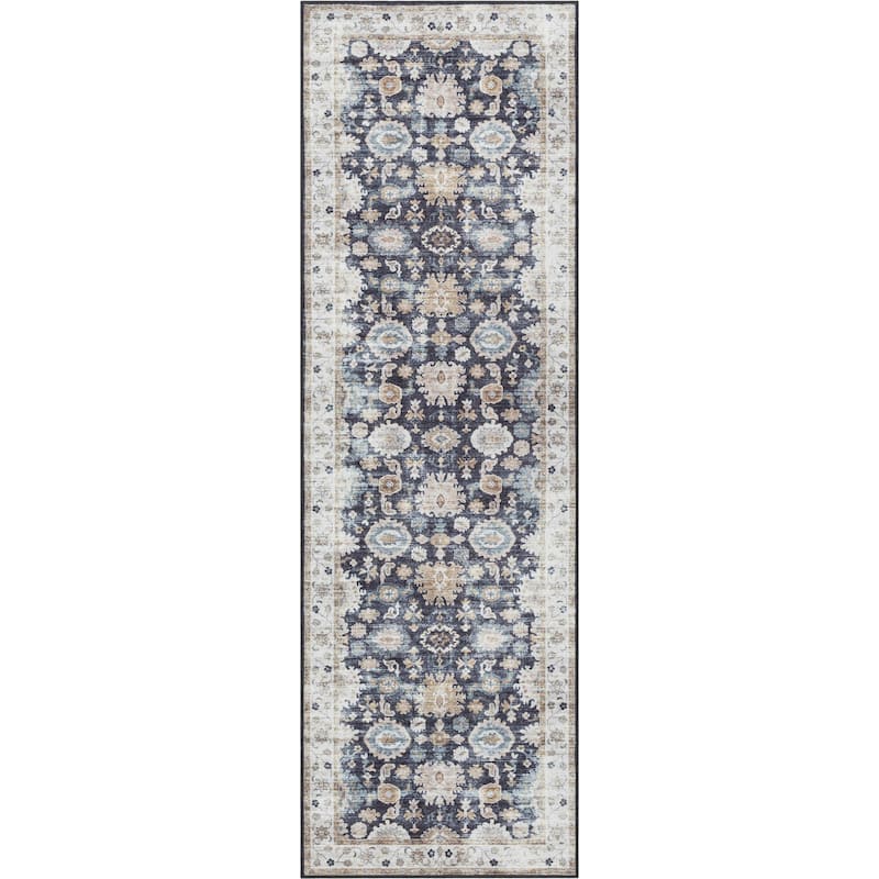 Well Woven Elle Basics Gala Vintage Botanical Washable Rug