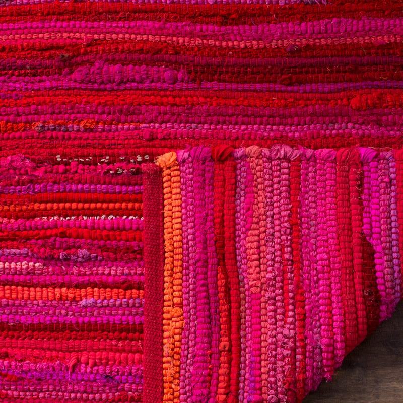 SAFAVIEH Handmade Rag Rug Sevim Casual Stripe Cotton Rug