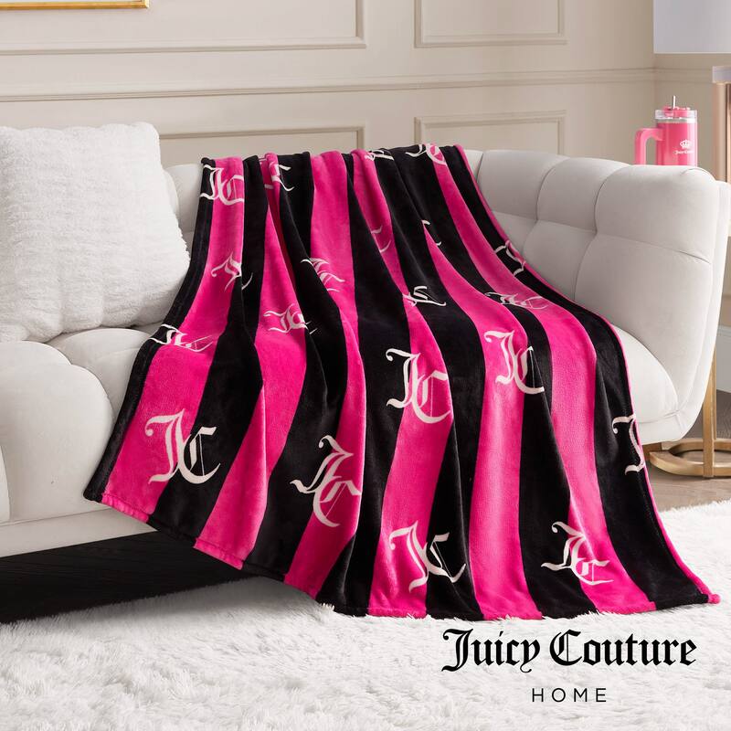 Juicy Couture Cabana 50" x 70" Plush Throws