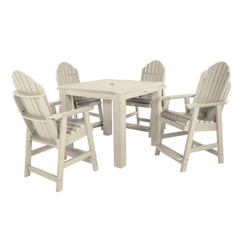 HIGHWOOD Hamilton 5-piece Counter Height Outdoor Dining Set - Whitewash