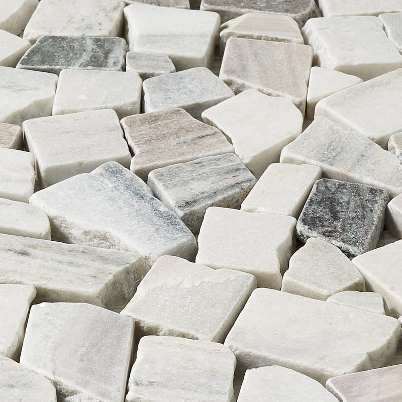 Apex Marble Puzzle Tumbled Mosaic Tile