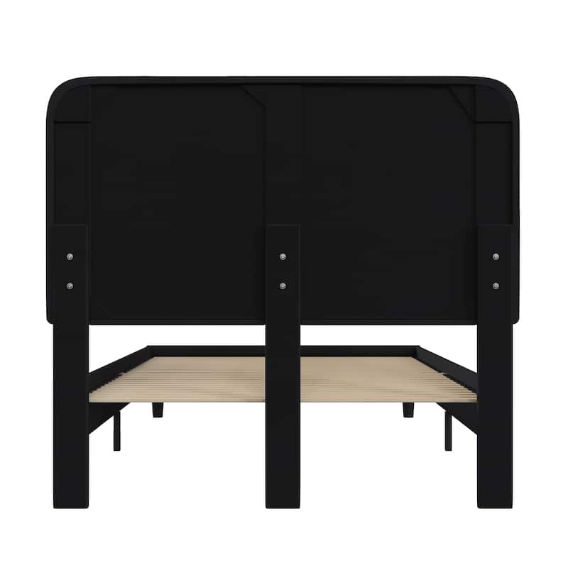 Upholstered Platform Bed with headboard