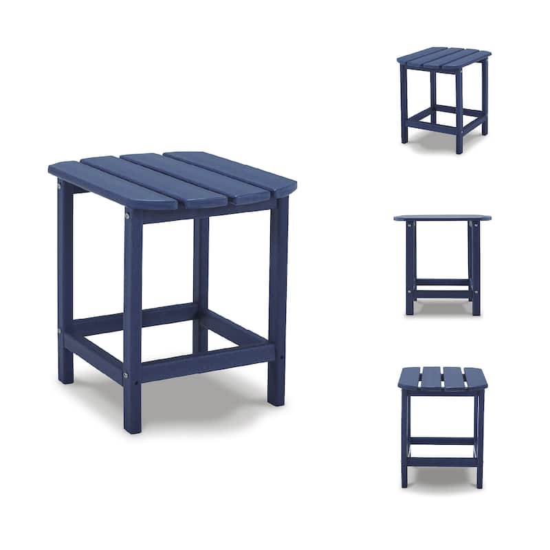 Signature Design by Ashley Sundown Treasure Outdoor Poly All Weather Rectangular End Table