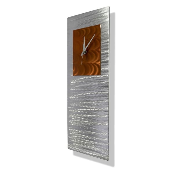 Statements2000 Modern Metal Wall Clock Art Abstract Decor By Jon Allen Radiance Clock 24 X 9 Overstock 27545421