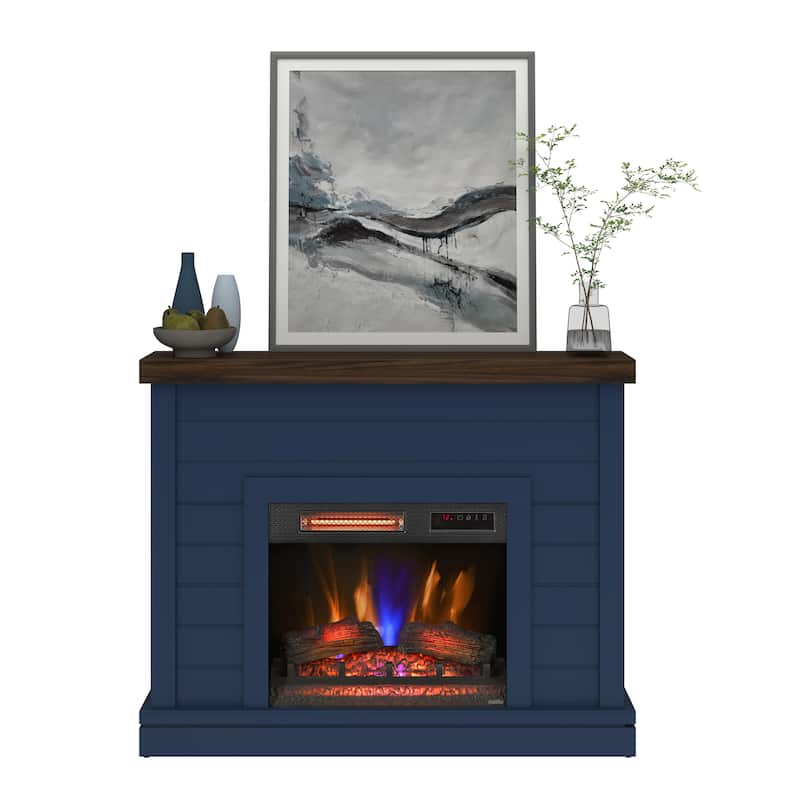 duraflame® Shiplap Wall Mantel Electric Fireplace