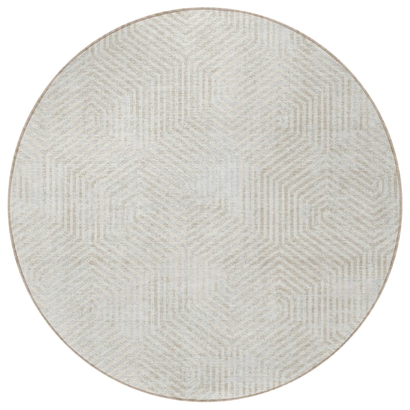 HomeRoots Geometric Transitional Rectangle Outdoor Rug