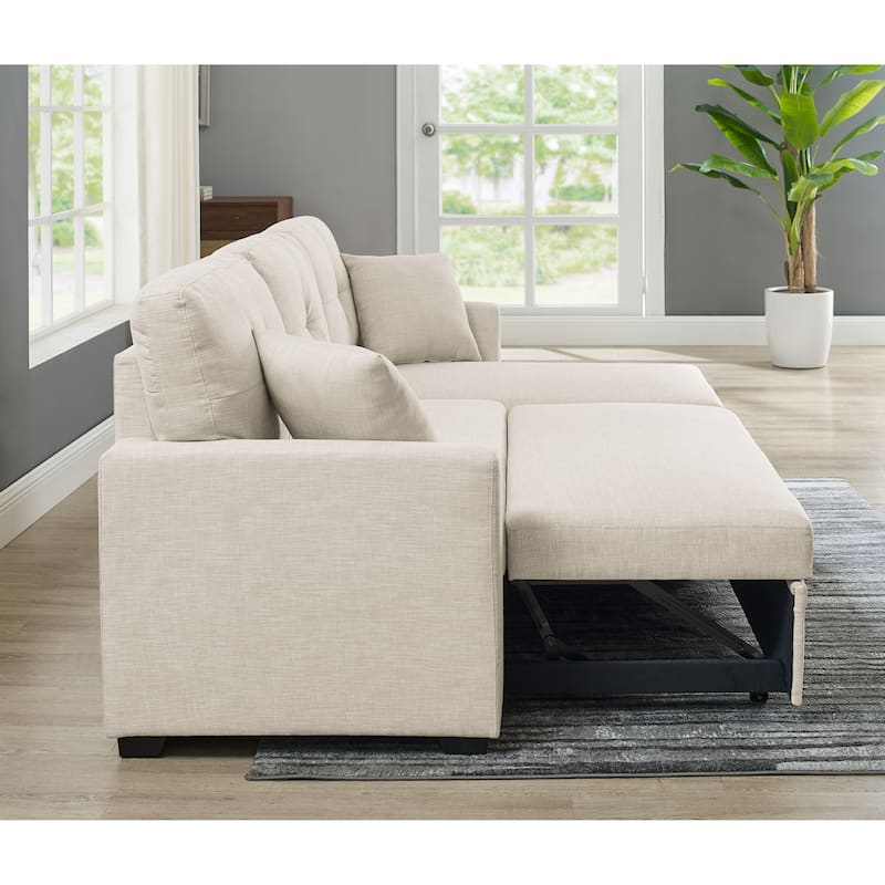 Modular Storage Sleeper Sofa - 54" D x 83" W x 35" H