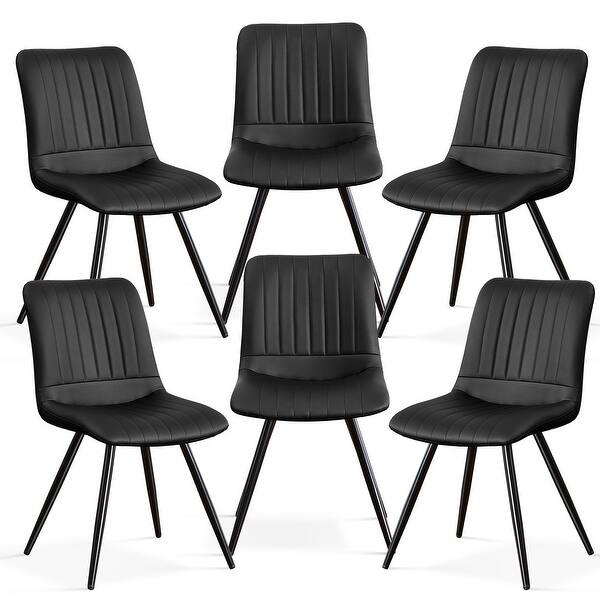 slide 2 of 78, HOMYKA Modern Dining Chairs with Thick Cushions Set of 6