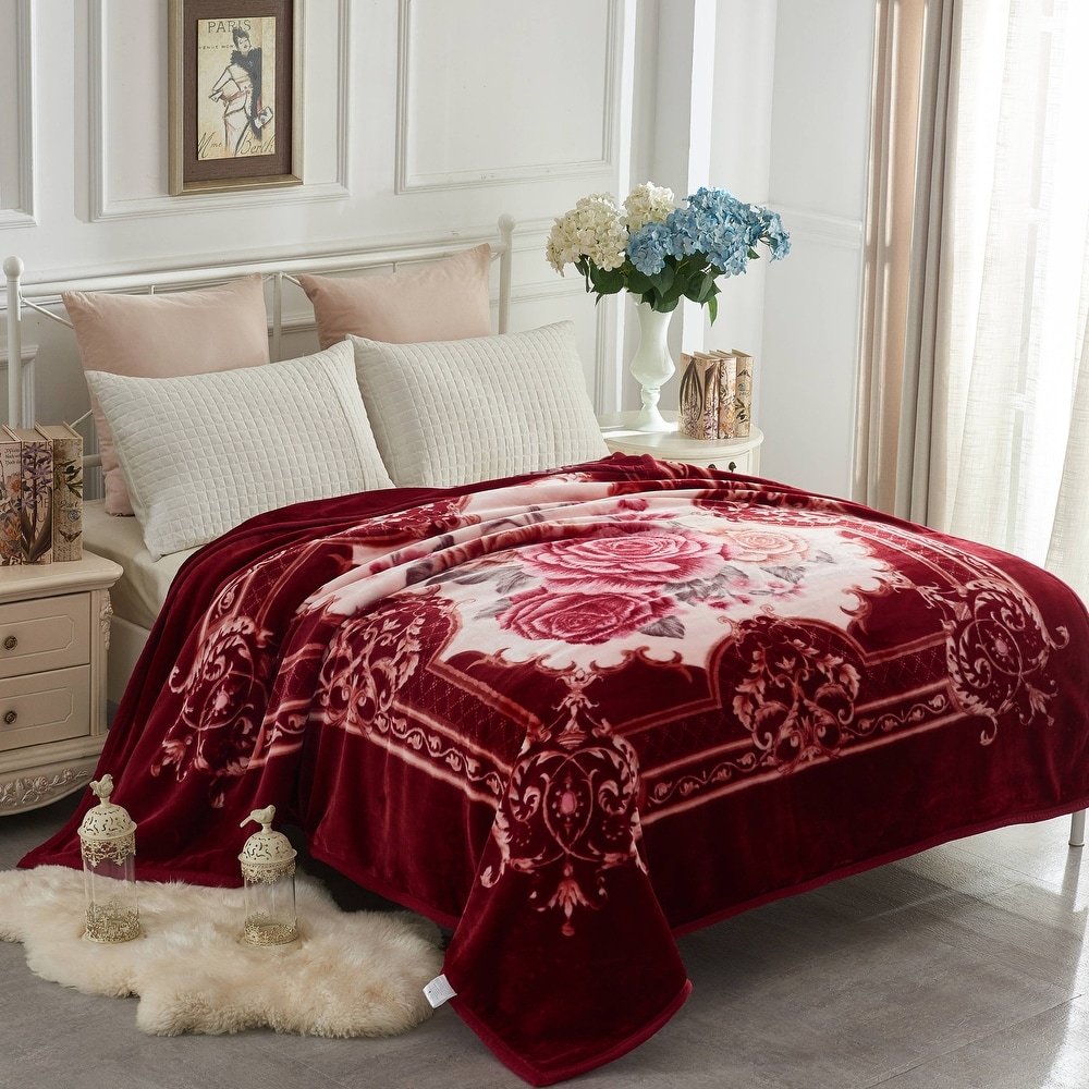 Red queen size blanket best sale
