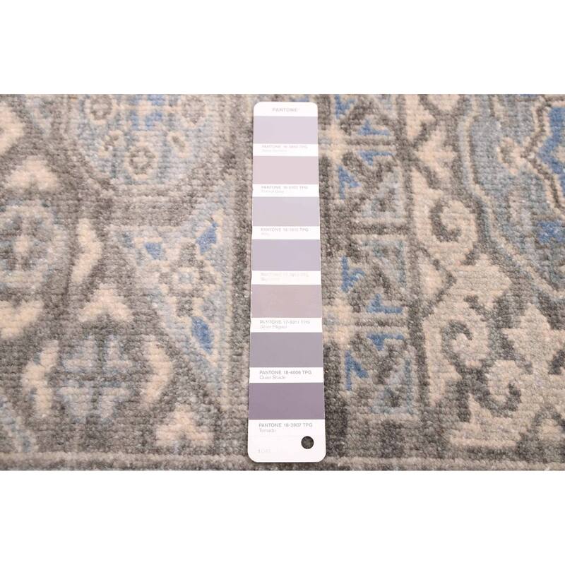 ECARPETGALLERY Hand-knotted Mamluk Grey Wool Rug - 8'3 x 9'9