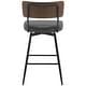preview thumbnail 96 of 136, 26"/29" Faux Leather Swivel Counter/Bar Stools Set of 2/3
