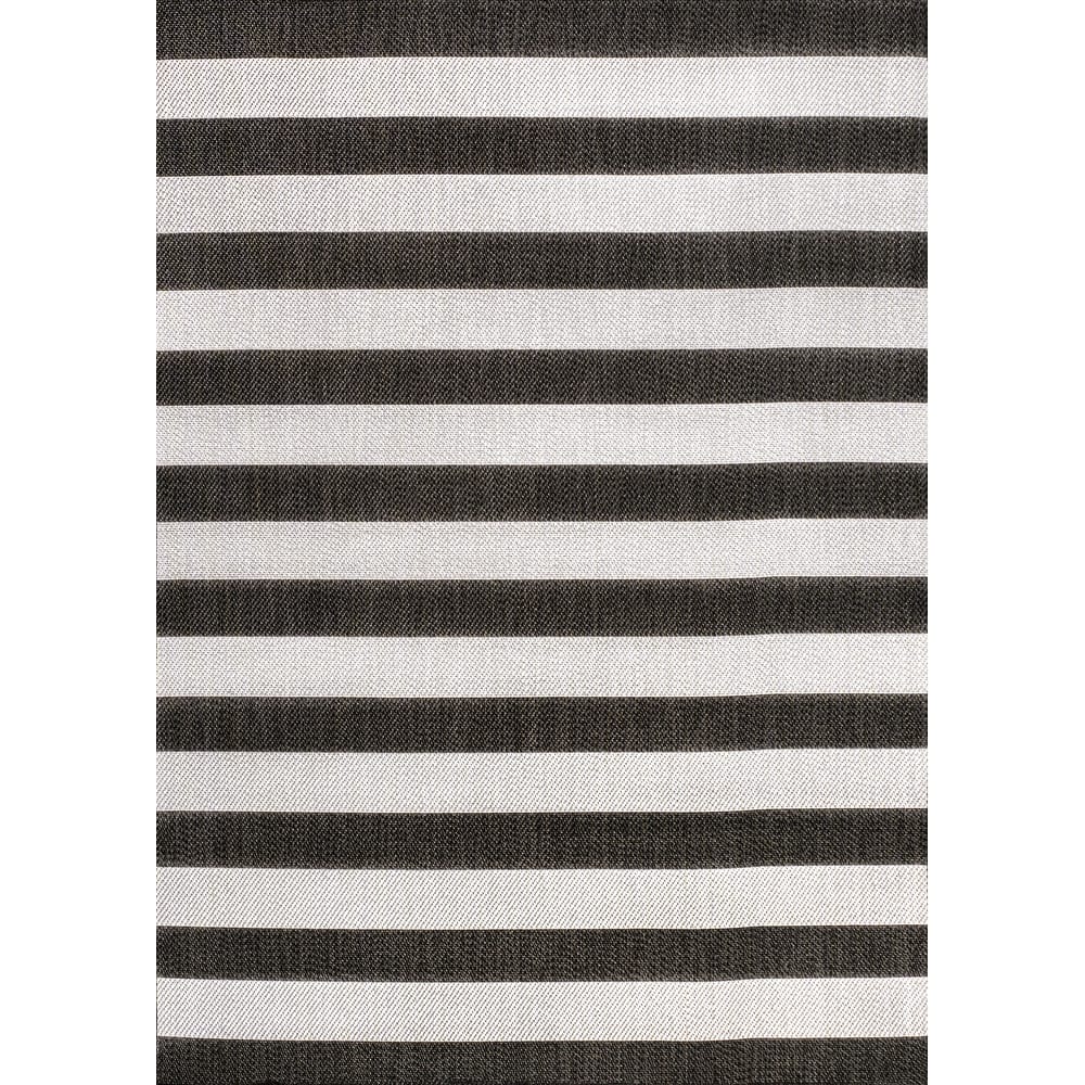 JONATHAN Y Vinales Two-Tone Wide Stripe Indoor/Outdoor Area Rug
