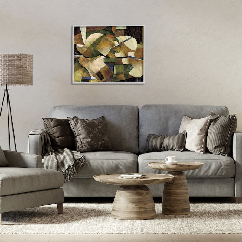 Stupell Expressive Geometric Abstraction Framed Giclee Art Design By Jonathan Parsons