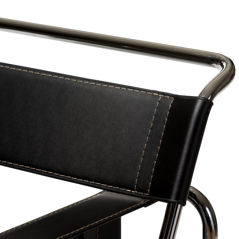Strick & Bolton Saunders Black Accent Chair