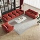 preview thumbnail 3 of 45, 7 Pieces Modular Sectional Sofa Set for Living Room Furniture Sets Orange