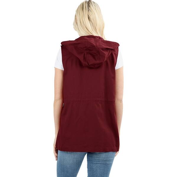 Shop Niobe Clothing Womens Sleeveless Utility Military Style