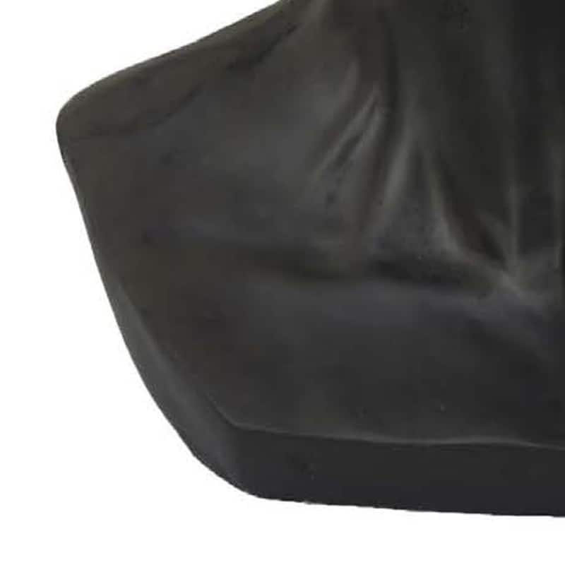 Kylz Decor Head Garden Planter, 23 Inch, Wide Open Top, Black Resin