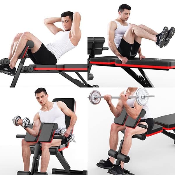 Bench Press Gym Chair Workout Best Weight Fold Away Weight 13-in-1
