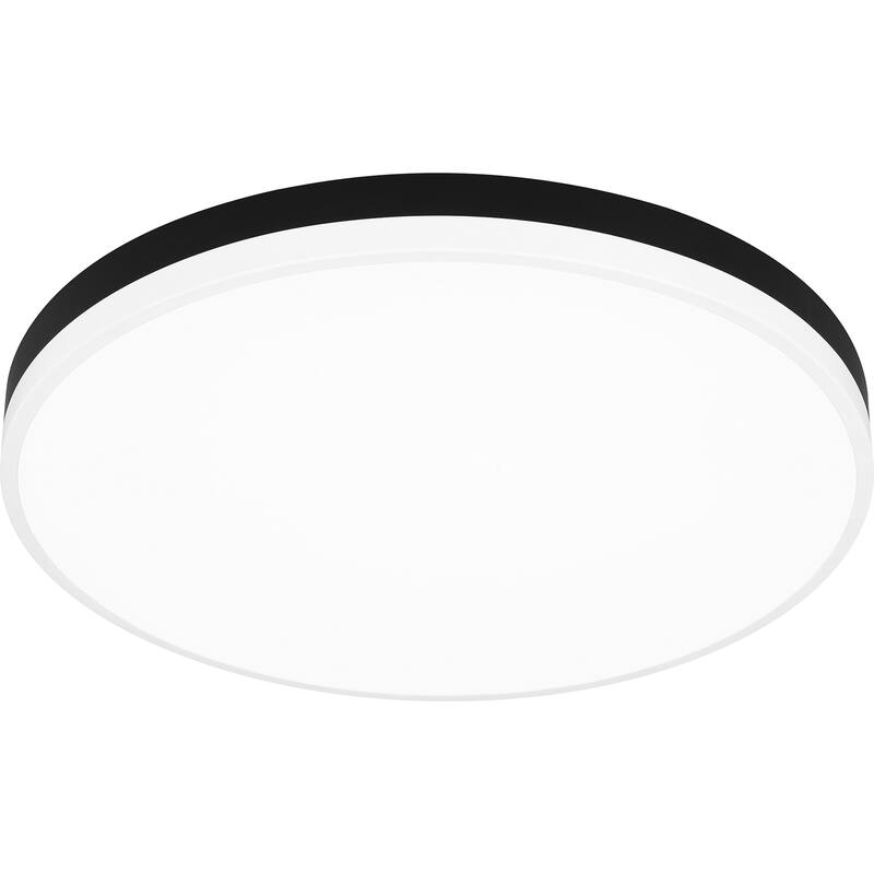 Weldin Integrated LED Matte Black White Flush Mount - Matte Black