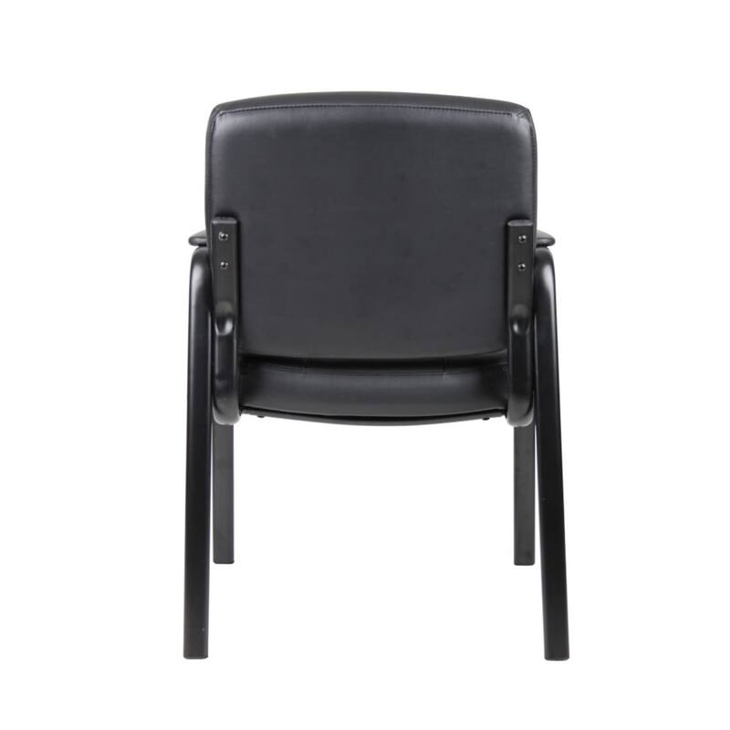 Mala Executive Mid Back Guest Chair, Faux Leather, Steel Frame