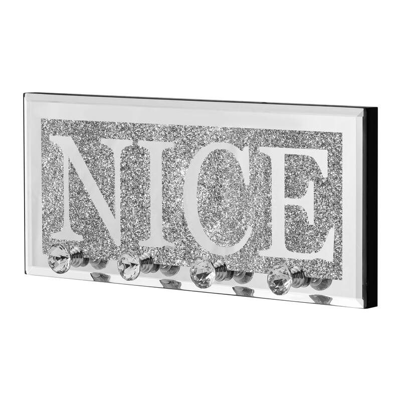 Mirrored Key Holder for Wall Decorative