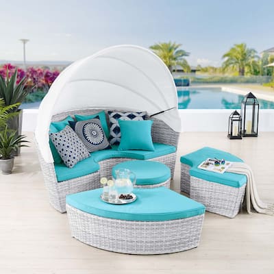 Scottsdale Canopy Sunbrella® Outdoor Patio Daybed