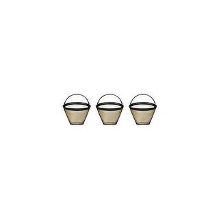 Shop Fits Cuisinart Dgb 300 Coffee Machines Gold Tone Filter 3 Pack Overstock 20645636